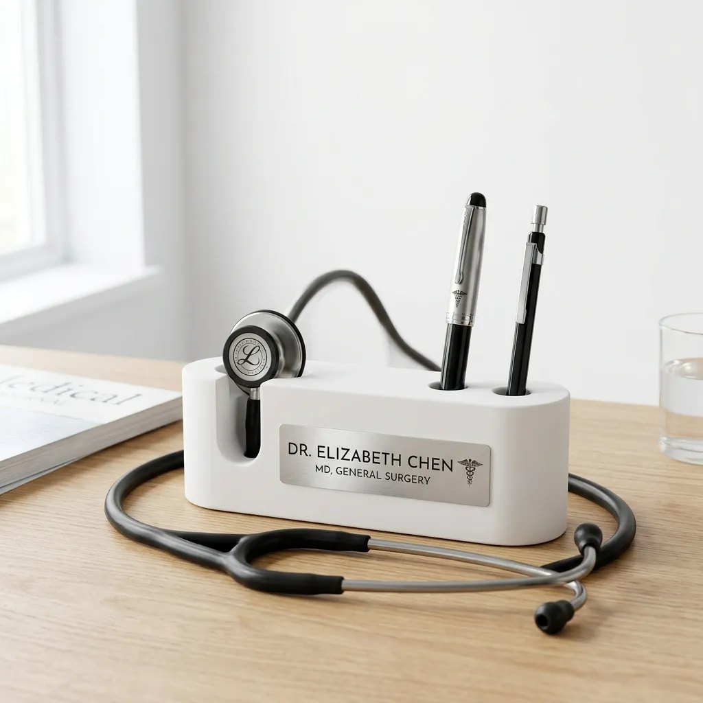 White Coat Pen Stand